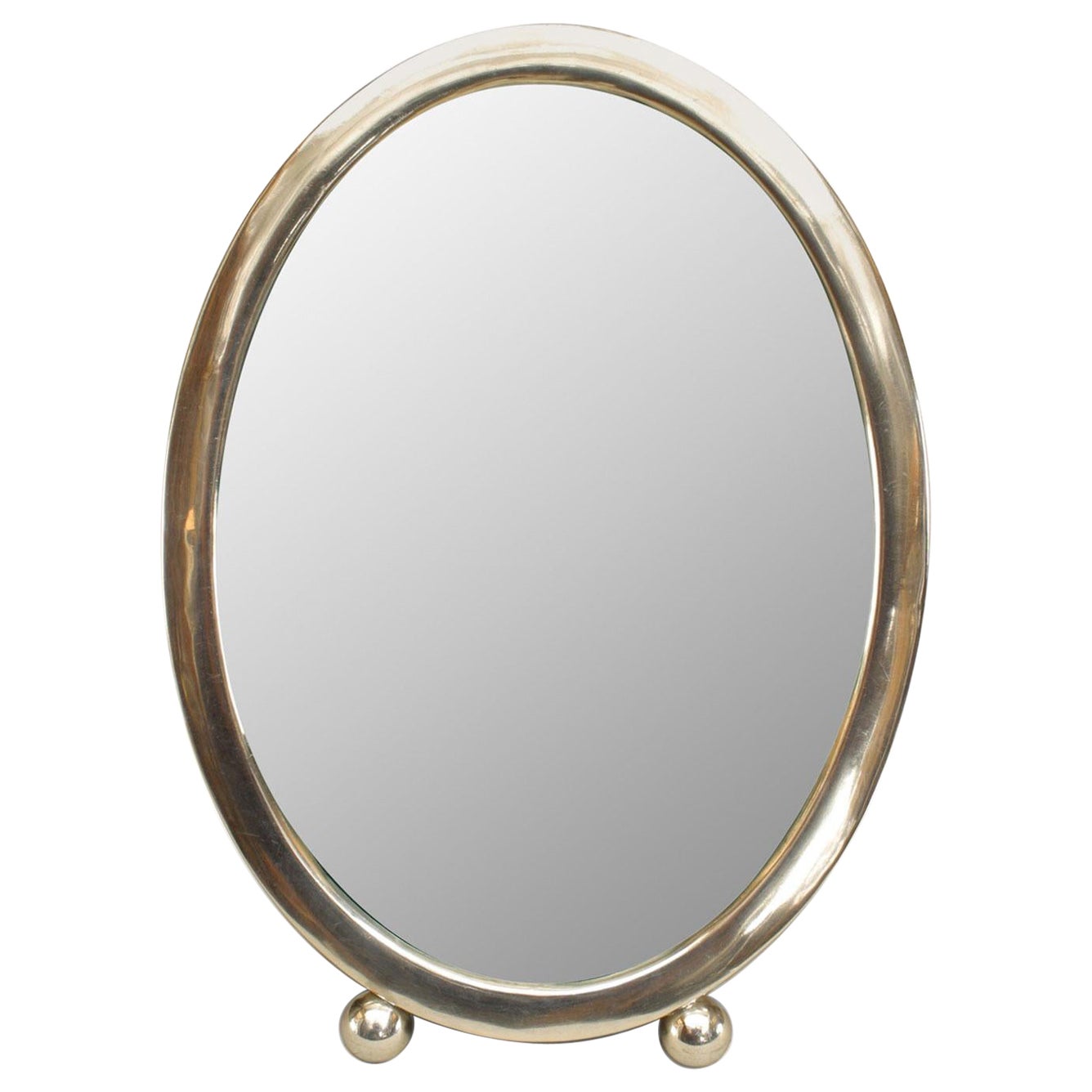 American Victorian Style Silver Oval Picture Frame