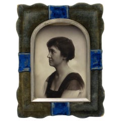 Antique American Victorian Velvet Picture Frame