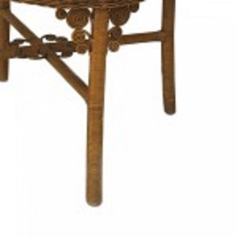 Mesa de comedor victoriana americana de mimbre Victoriano en venta