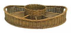 American Victorian Wicker Sectional Tray