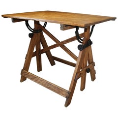 American Antique Adjustable Drafting Table by Keuffel & Esser Co.