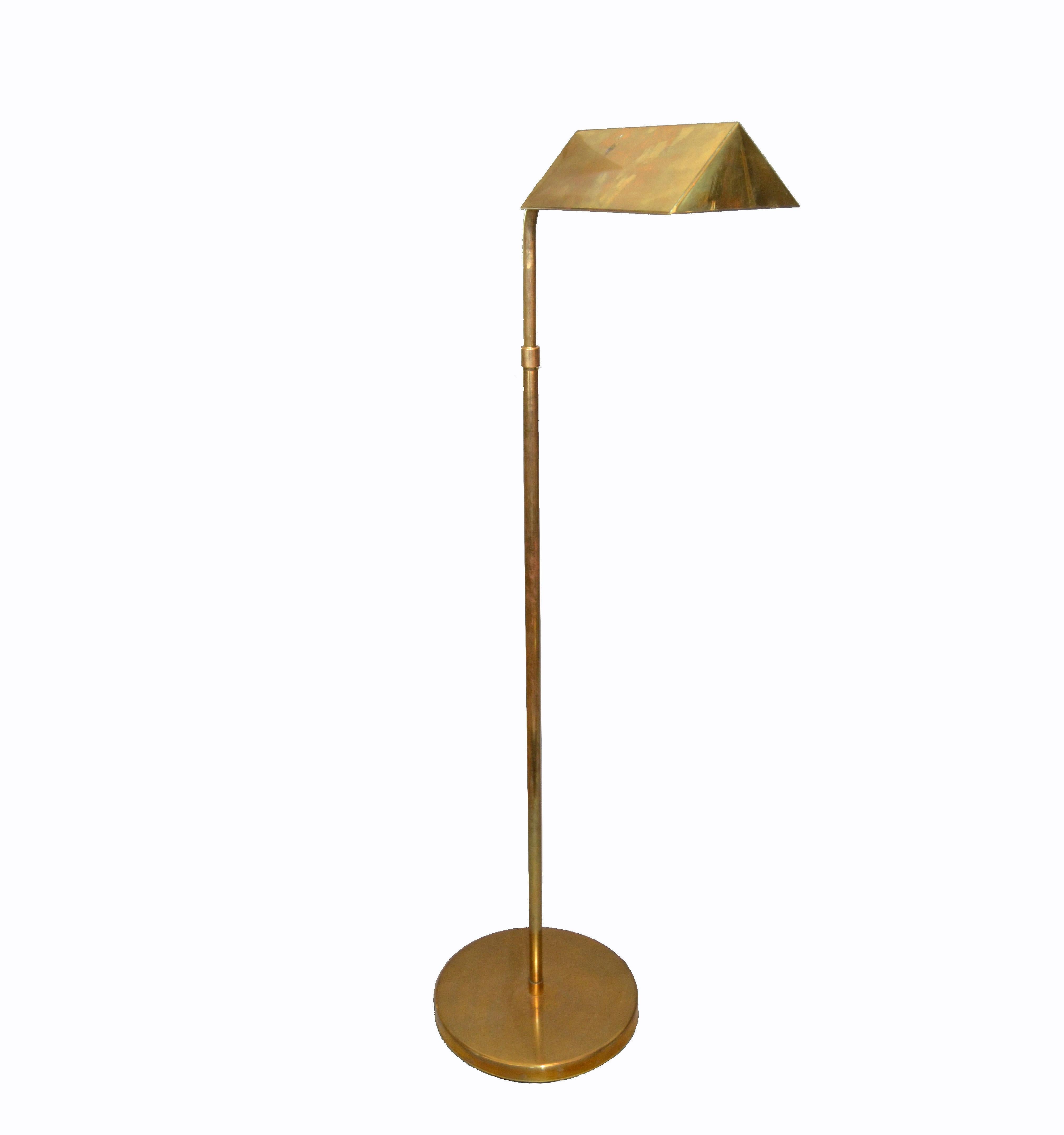 American Vintage Brass Floor or Reading Lamp 3