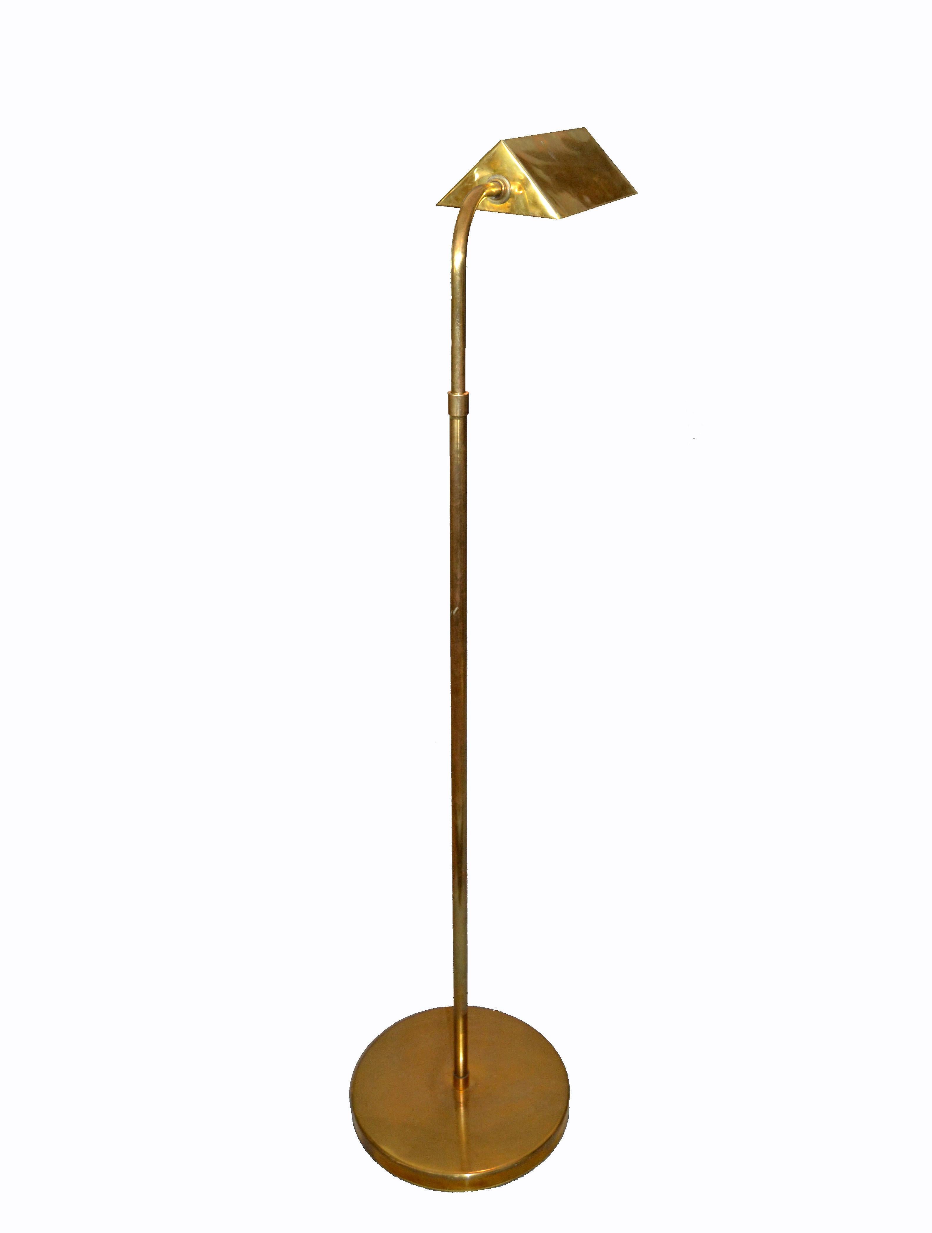 vintage brass floor lamp