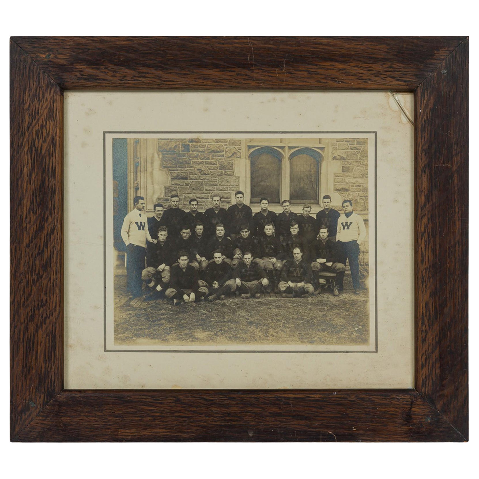 American Vintage Collegiate Football Team Photograph