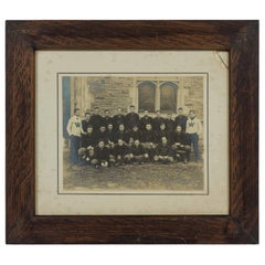 American Vintage Collegiate Football Team Photograph