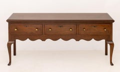 American Vintage Queen Anne Style Walnut Sideboard