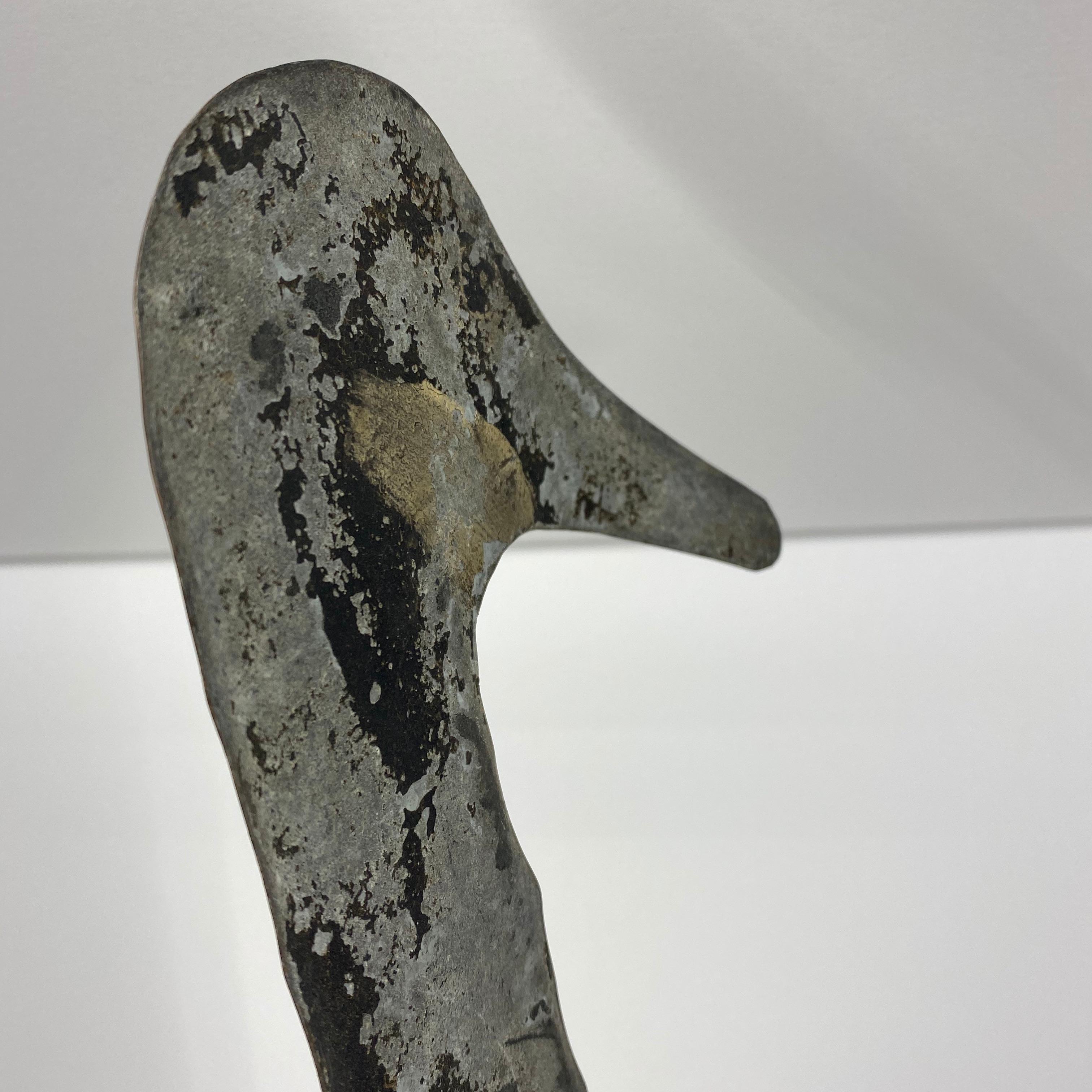 American Vintage Toleware Metal Goose Decoy Table Sculpture 11