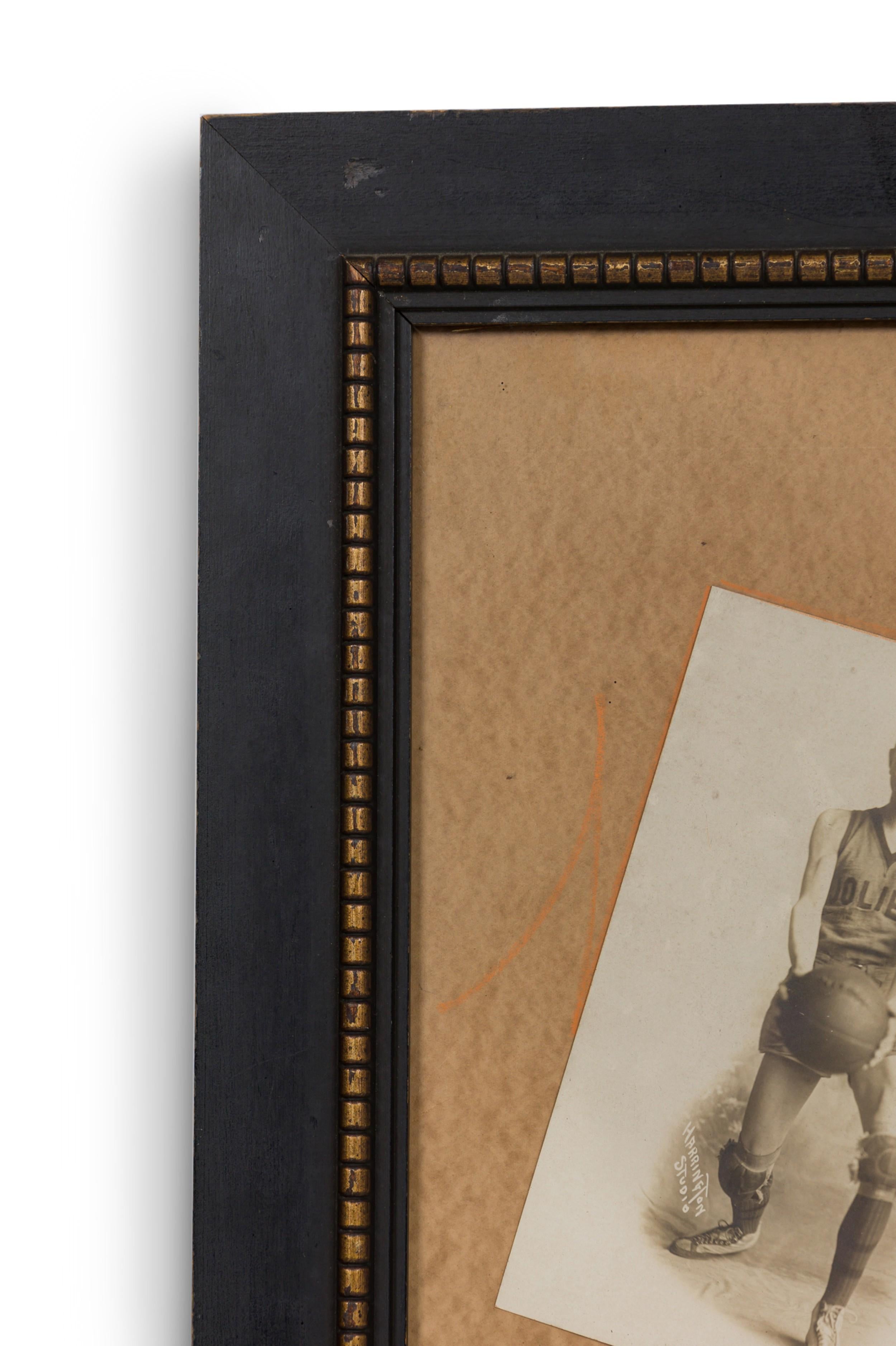 Amerikanische Vintage Jugend Basketball Team Foto Montage (Rustikal) im Angebot