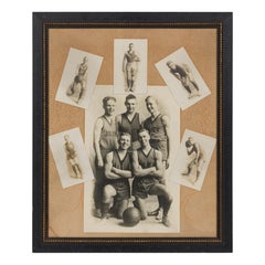 Montaje fotográfico del equipo de baloncesto juvenil American Vintage