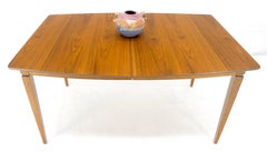 American Walnut 3x12" Extension Leaves Boards Boat Shape Dining Table MINT
