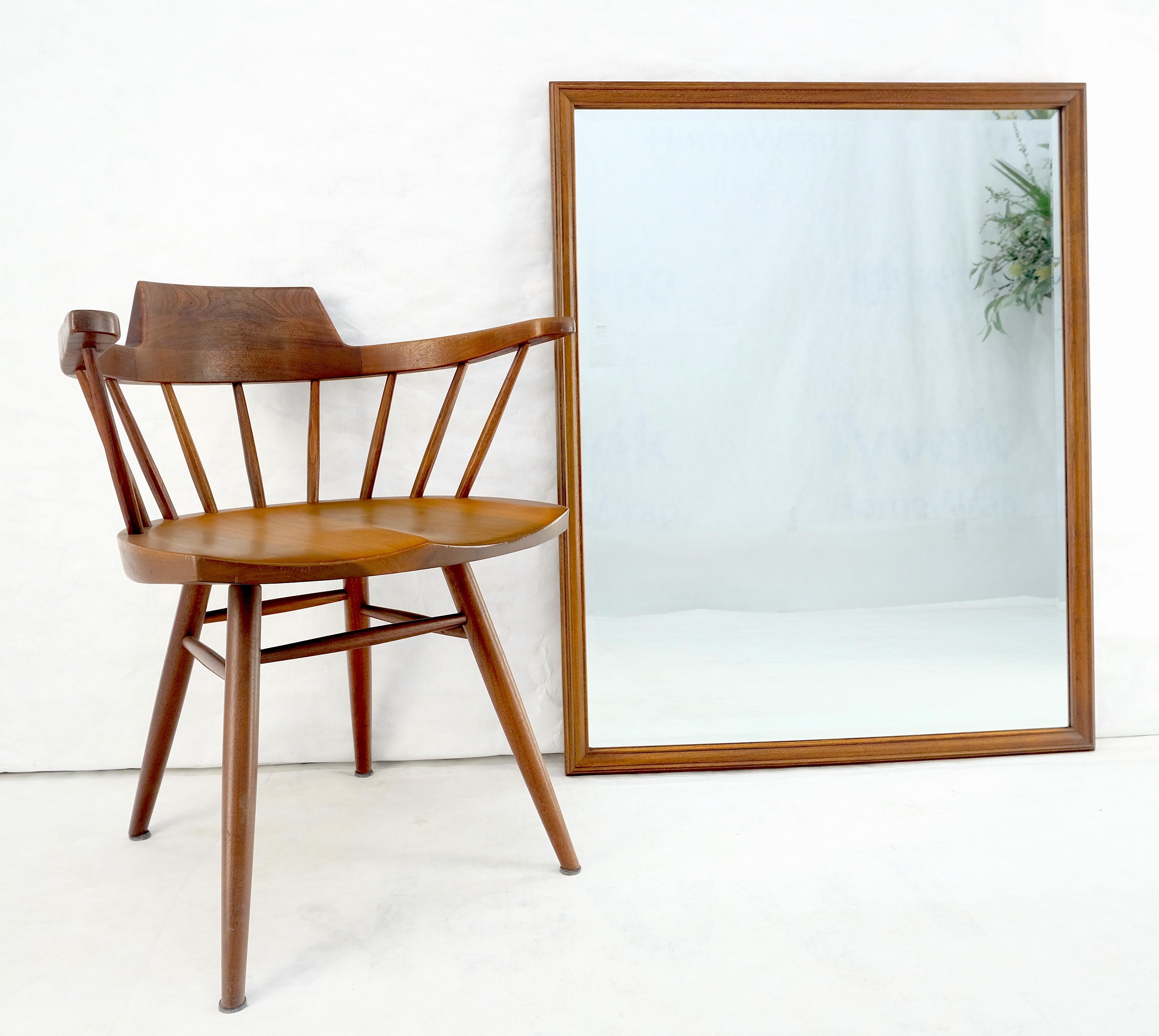 Américain Miroir mural rectangulaire en noyer américain 40x52