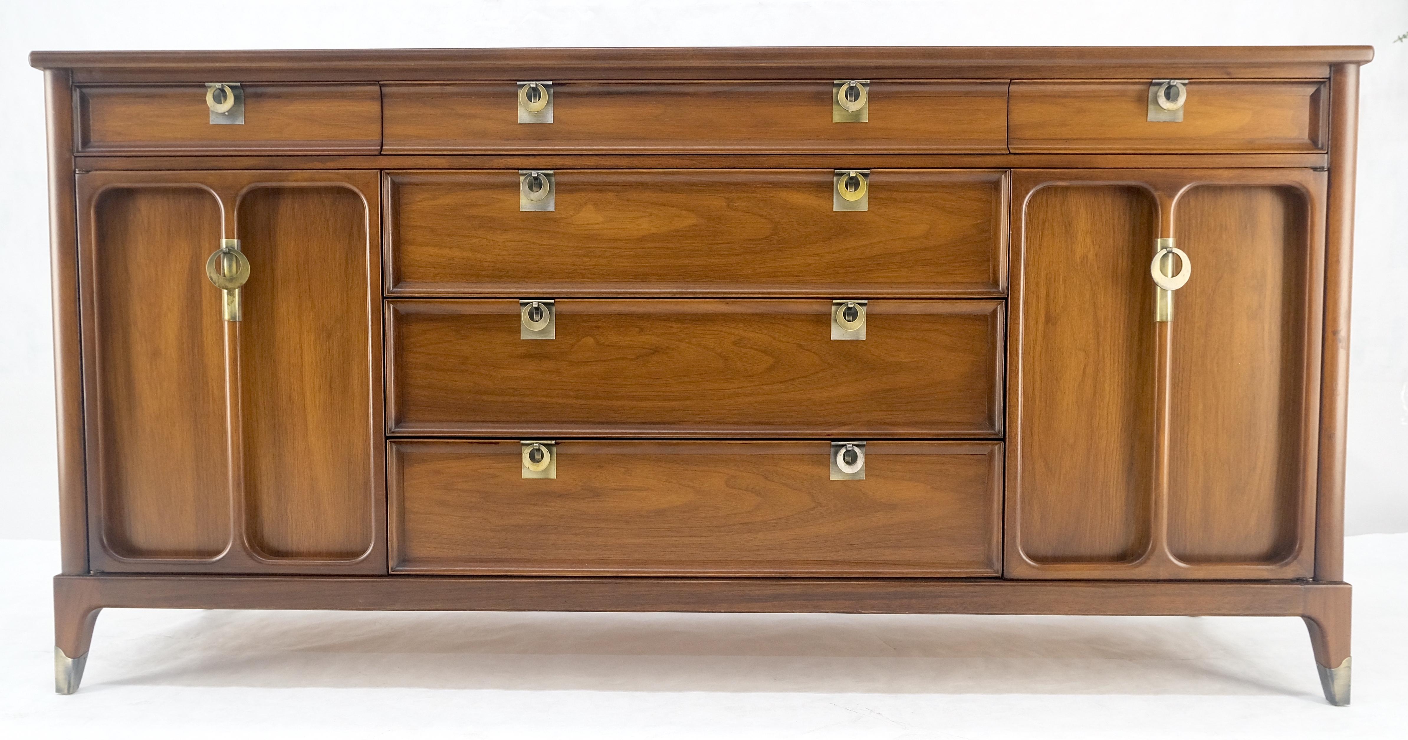 Laccato Credenza in noce americano a 6 cassetti e due ante lunga 67