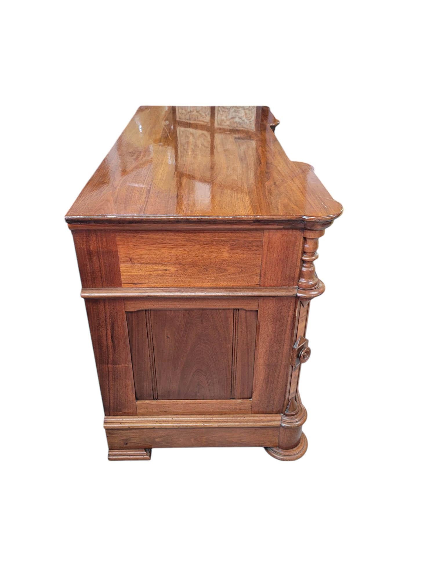 American Walnut Block Front Chest of Drawers For Sale 6
