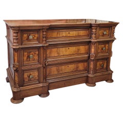 American Walnut Block Front Chest of Drawers