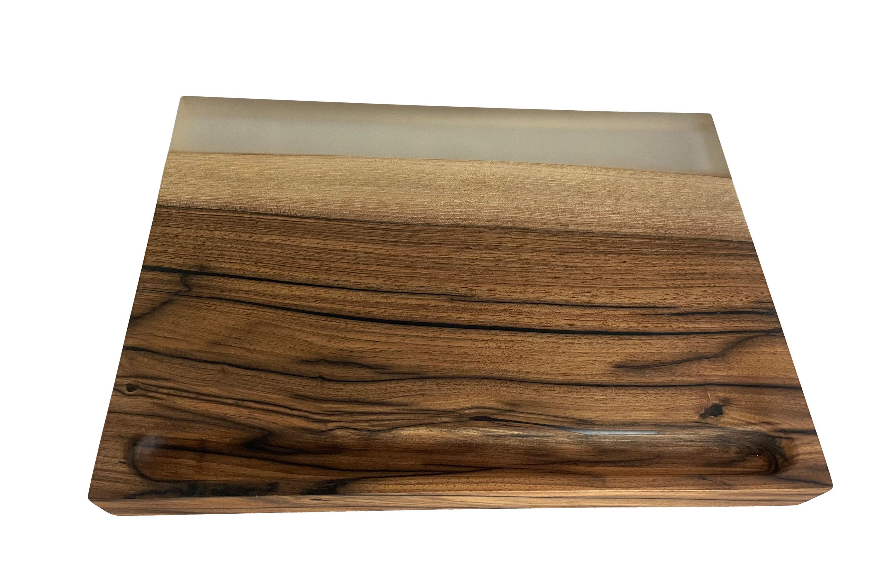 Modern American walnut cutting board For Sale