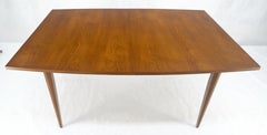 American Walnut Mid Century Danish Modern Style 1x18" Leaf Dining Table MINT!