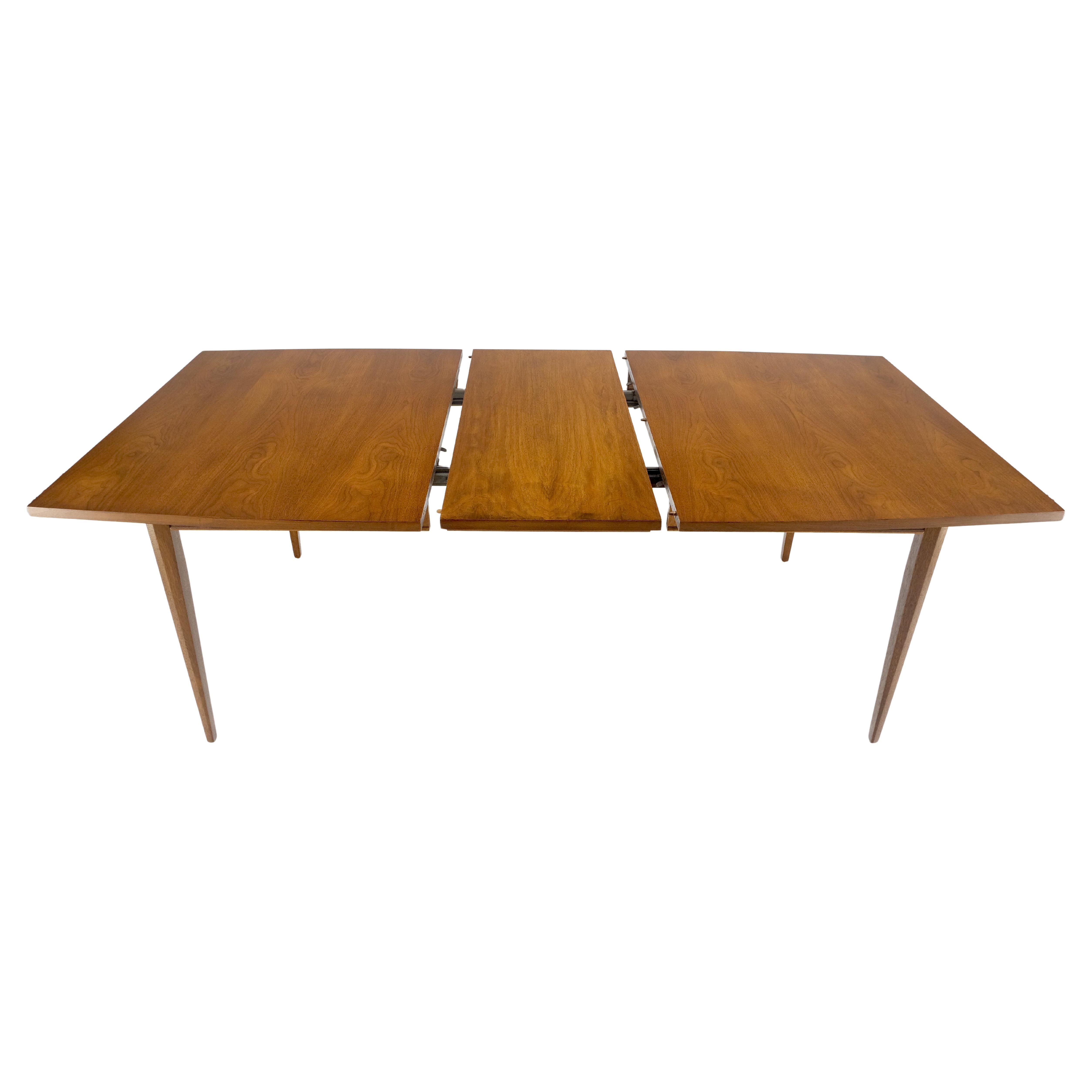 Table de salle à manger en noyer américain, style moderne danois du milieu du siècle, 1x18" Leaf MINT ! en vente