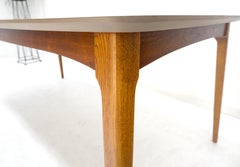 American Walnut Mid Century Modern 1x12" Leaf Extension Board Dining Table MINT!
