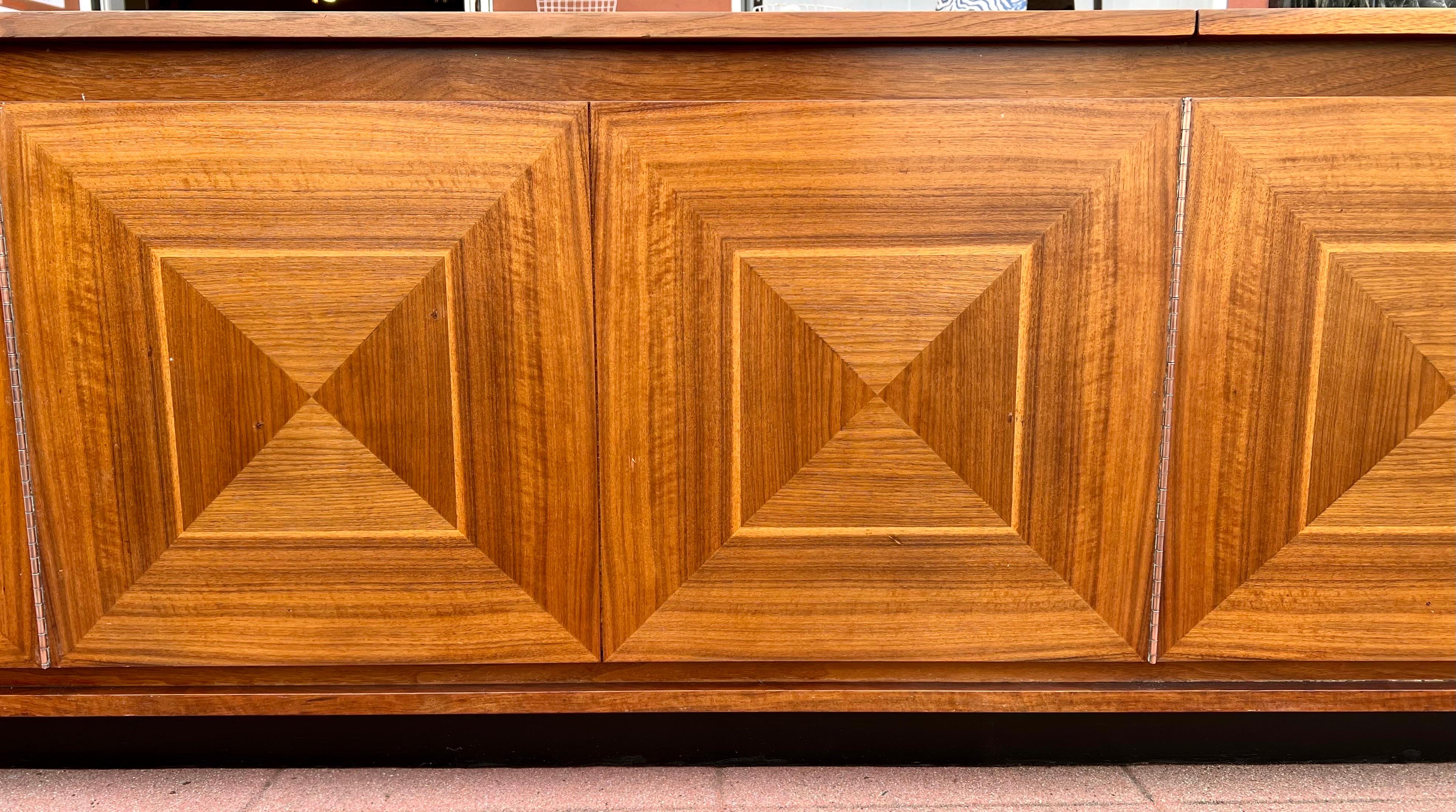 American Walnut Mid-Century Modern Stereo Cabinet by Barzilay 3