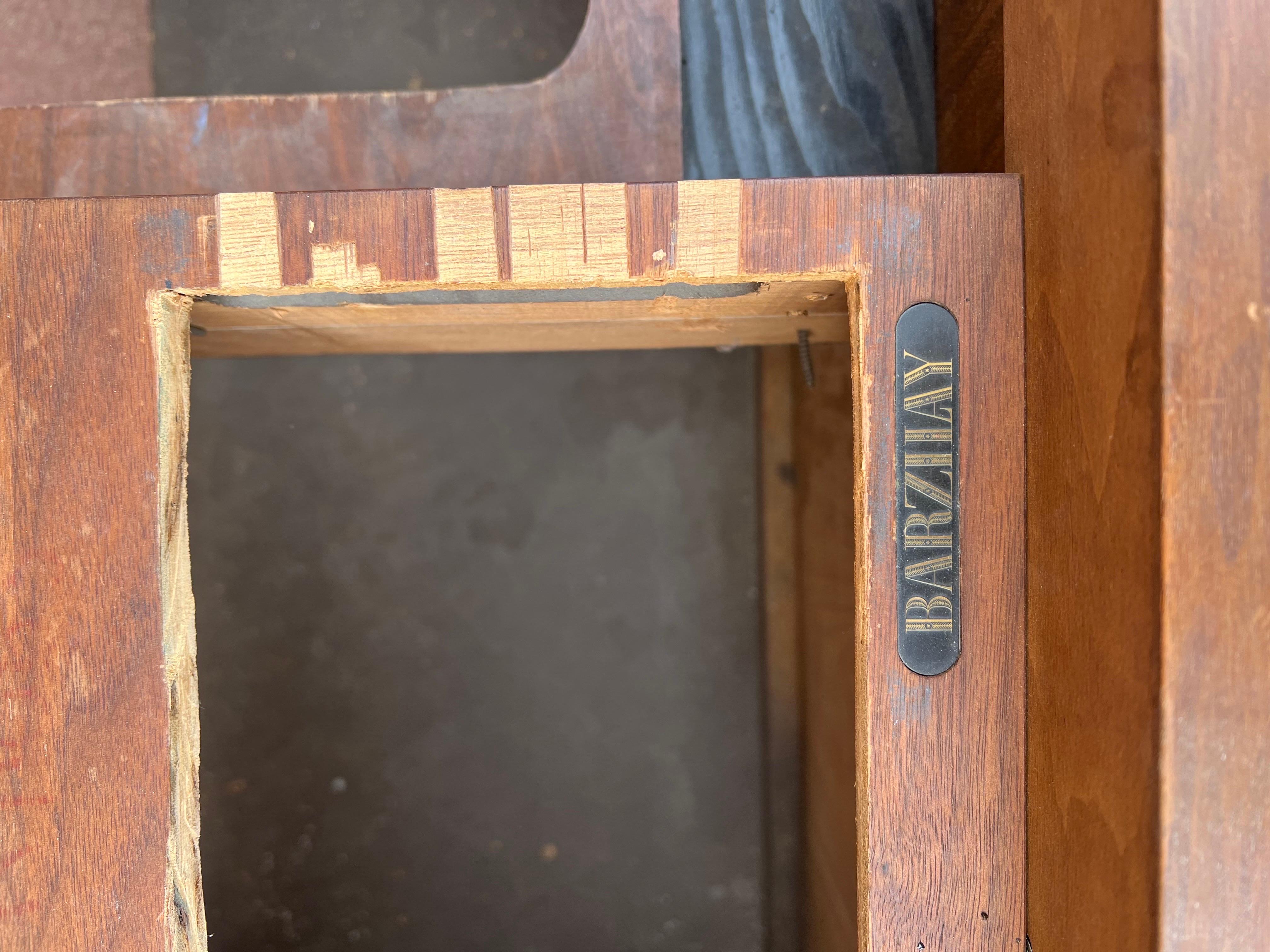 American Walnut Mid-Century Modern Stereo Cabinet by Barzilay In Good Condition In San Diego, CA