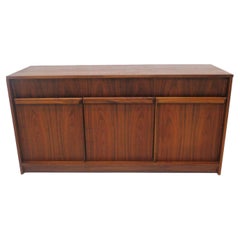 Vintage American Walnut Stereo / Record Cabinet by Barzilay 