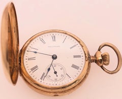 American Waltham Co. Antique 14 Karat Yellow Gold Pocket Watch