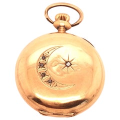 American Waltham Co. Antique 14 Karat Yellow Gold Pocket Watch