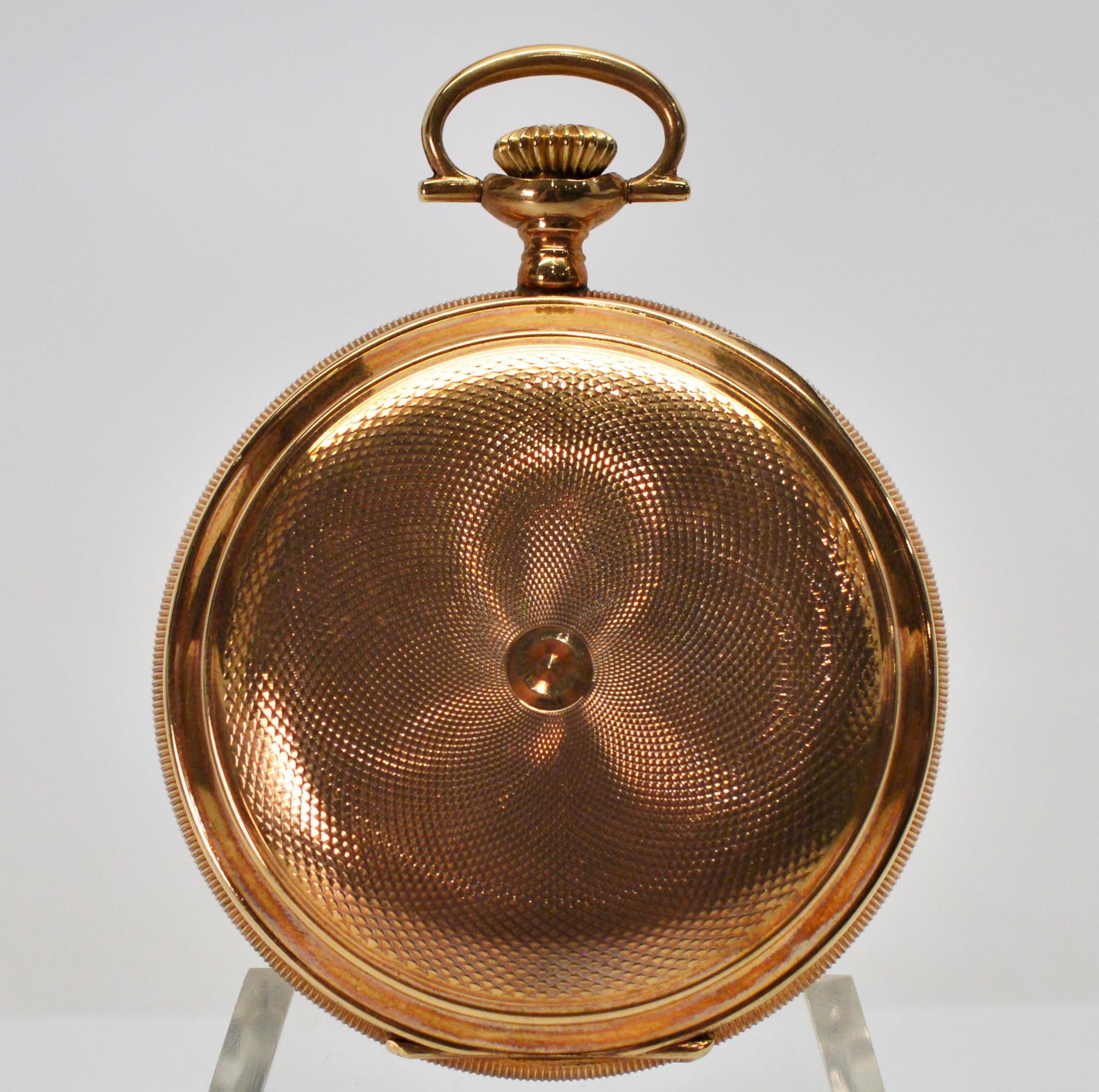 American Waltham Co. Antique Yellow Gold Pocket Watch 2