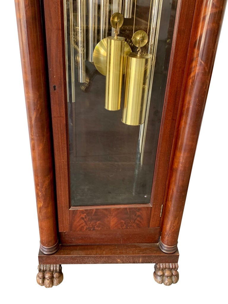 American Waltham Nine Tube Longcase Grandfather Clock at 1stDibs