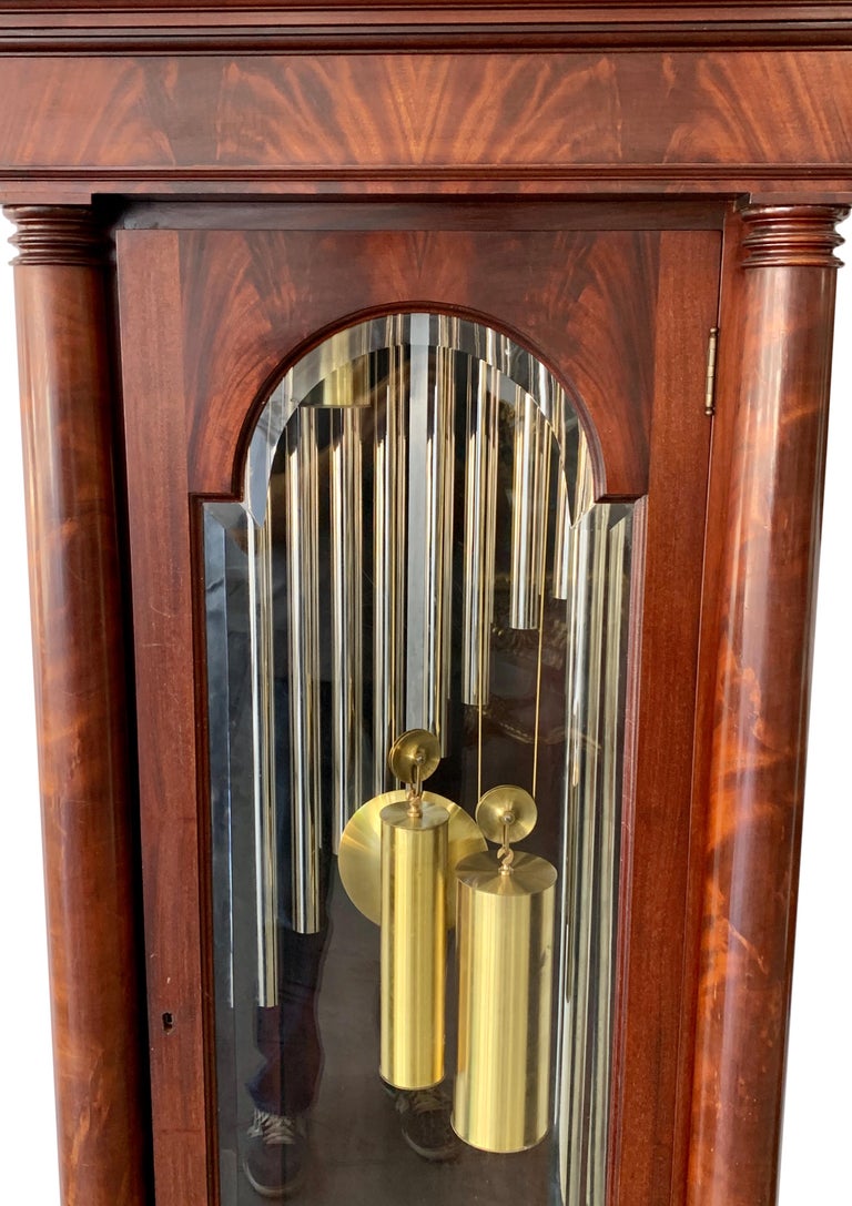 American Waltham Nine Tube Longcase Grandfather Clock at 1stDibs