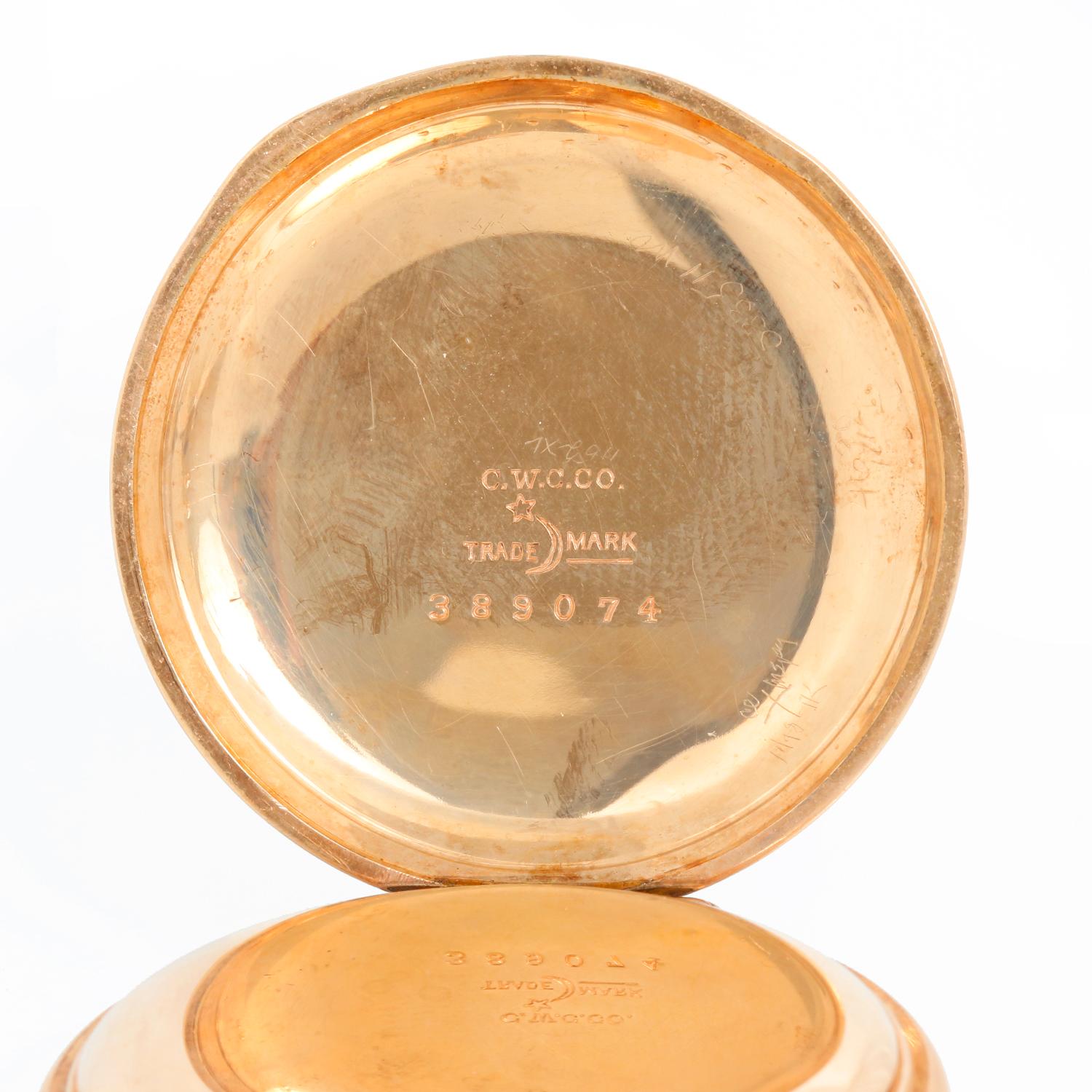 American Watch Co. Waltham Pocket Watch Model 1889 For Sale 2