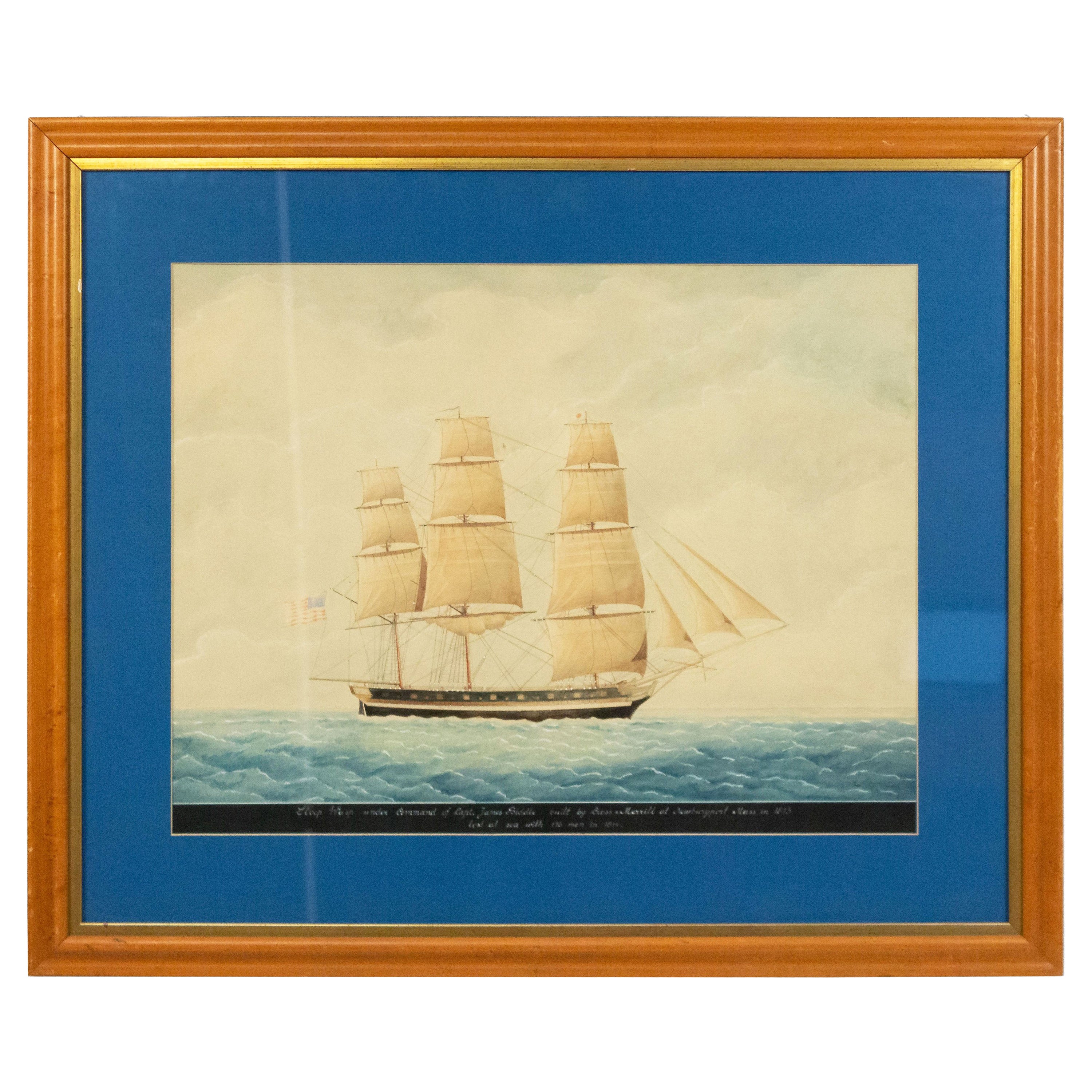 Amerikanisches Aquarellgemälde „Wasp“ im Angebot