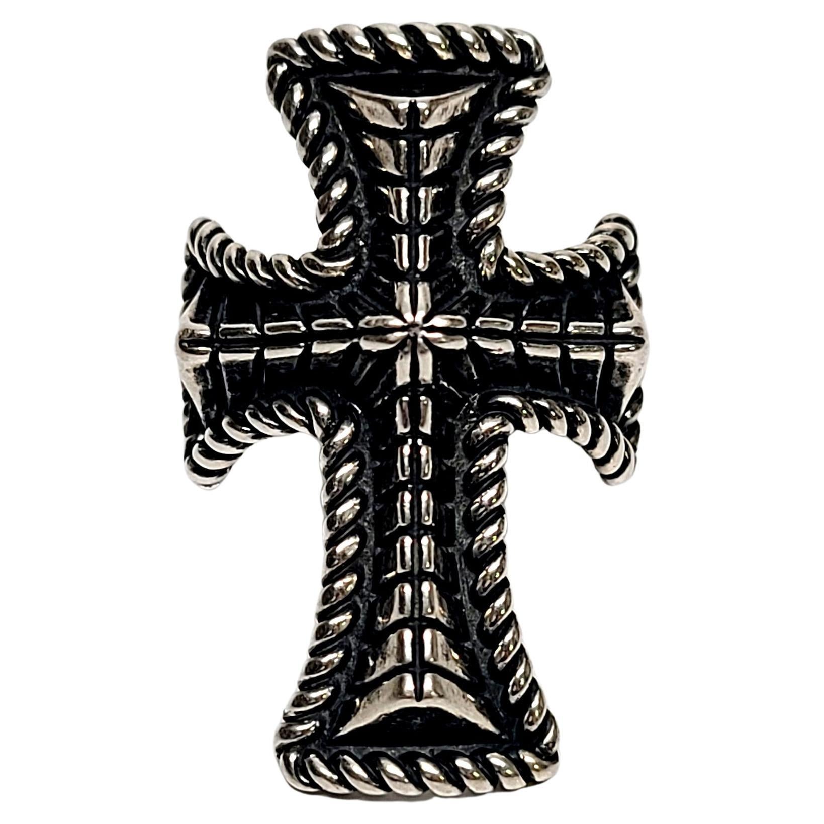 American West for Carolyn Pollack Sterling Silver Bold Cross Ring