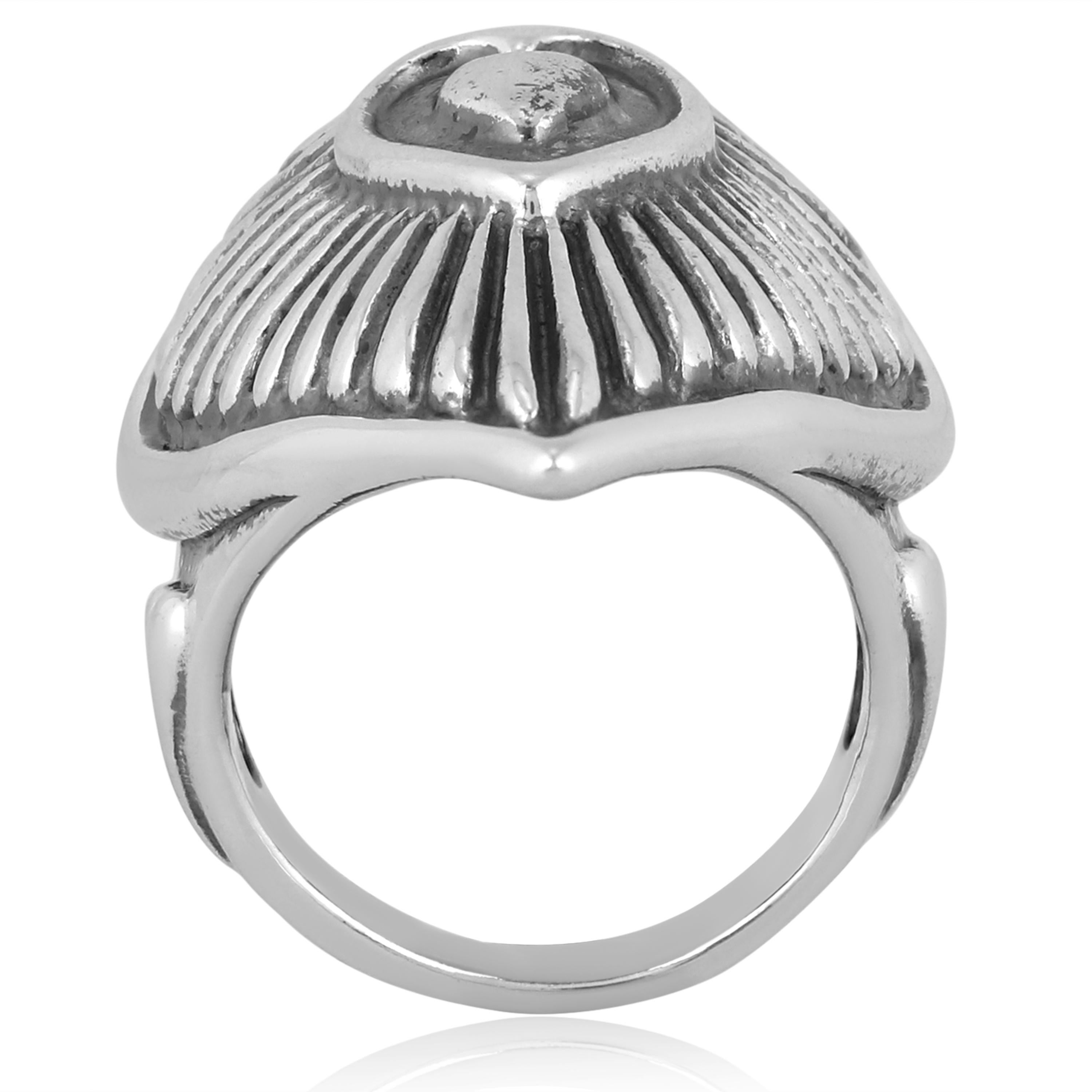 American West Jewelry Sterling Silber Bold Heart Ring, Größen 5 bis 10 im Angebot 1