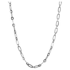 American West Jewelry Sterling Silver Link Chain Necklace, 17 Inch or 20 Inch