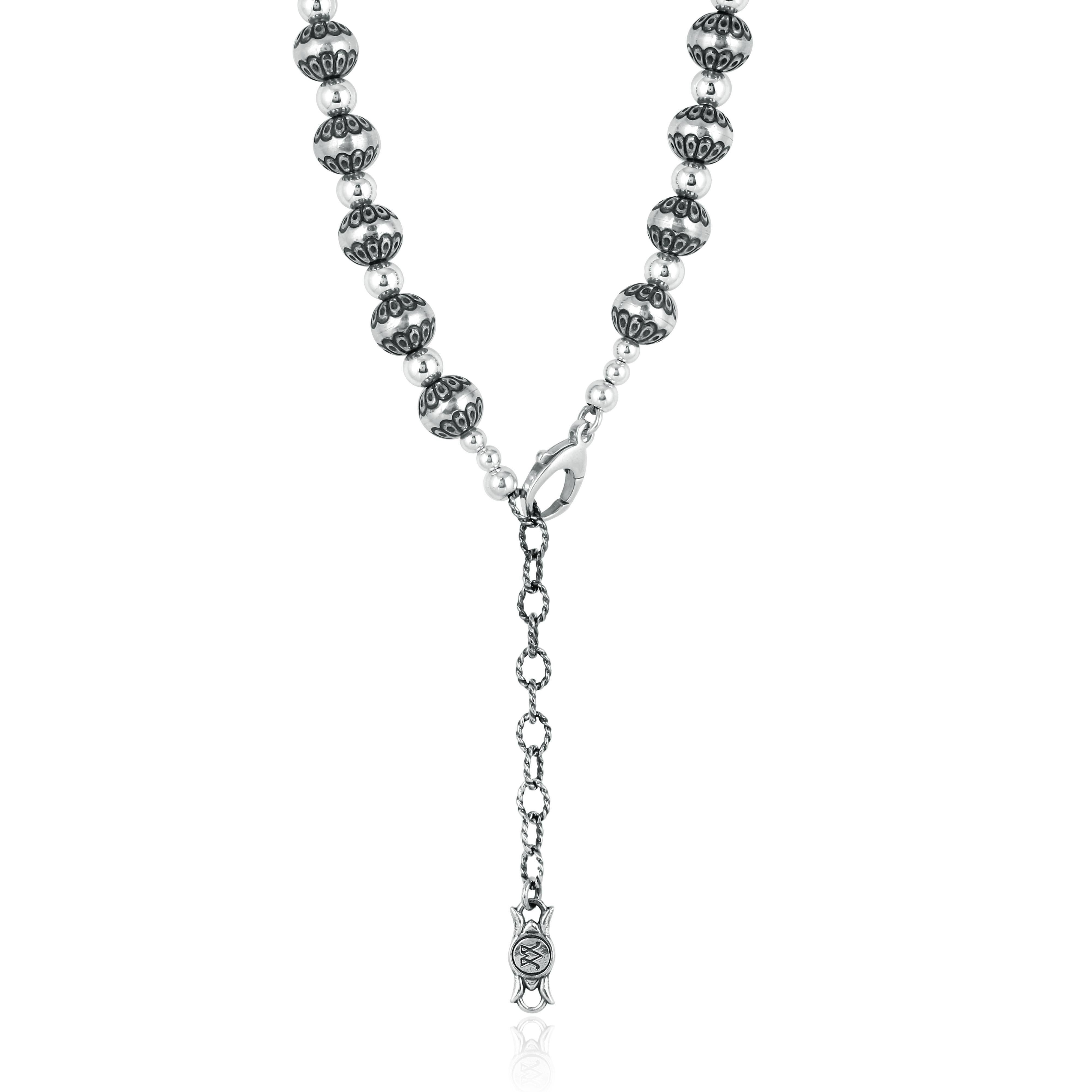 Donna American West Jewelry - Collana di perle dei nativi in argento sterling, 21 - 24 pollici in vendita