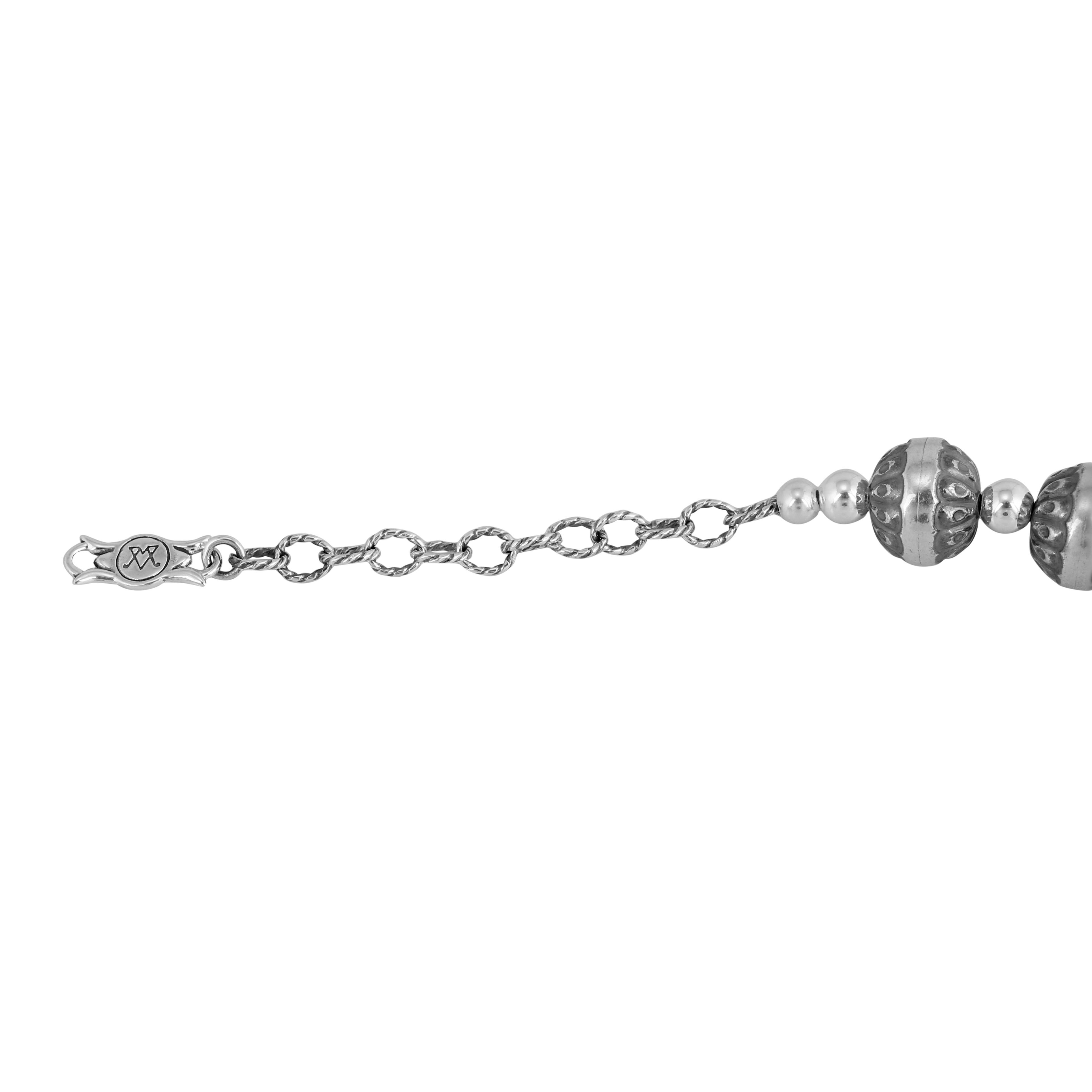 Donna Gioielli dell'Ovest Americano Collana di perle dei nativi in argento Sterling in vendita