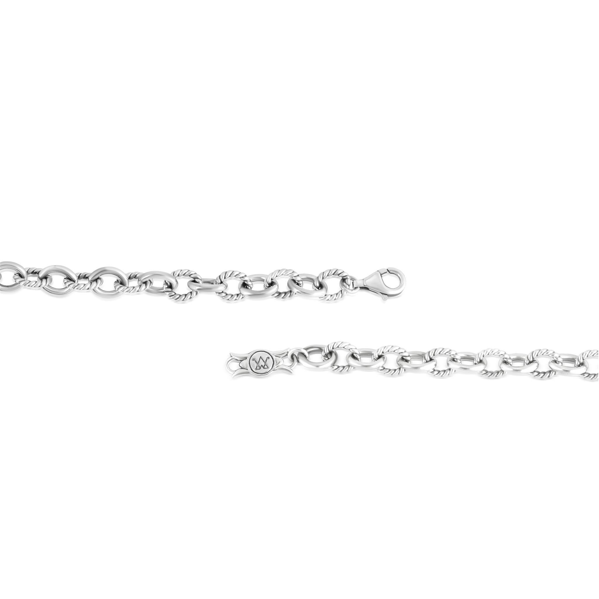 American West Jewelry - Collana a catena ovale a maglie in argento sterling, 17 o 21 pollici In condizioni Nuovo in vendita a New York, NY