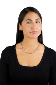 American West Jewelry Sterling Silver Oval Link Chain Necklace
