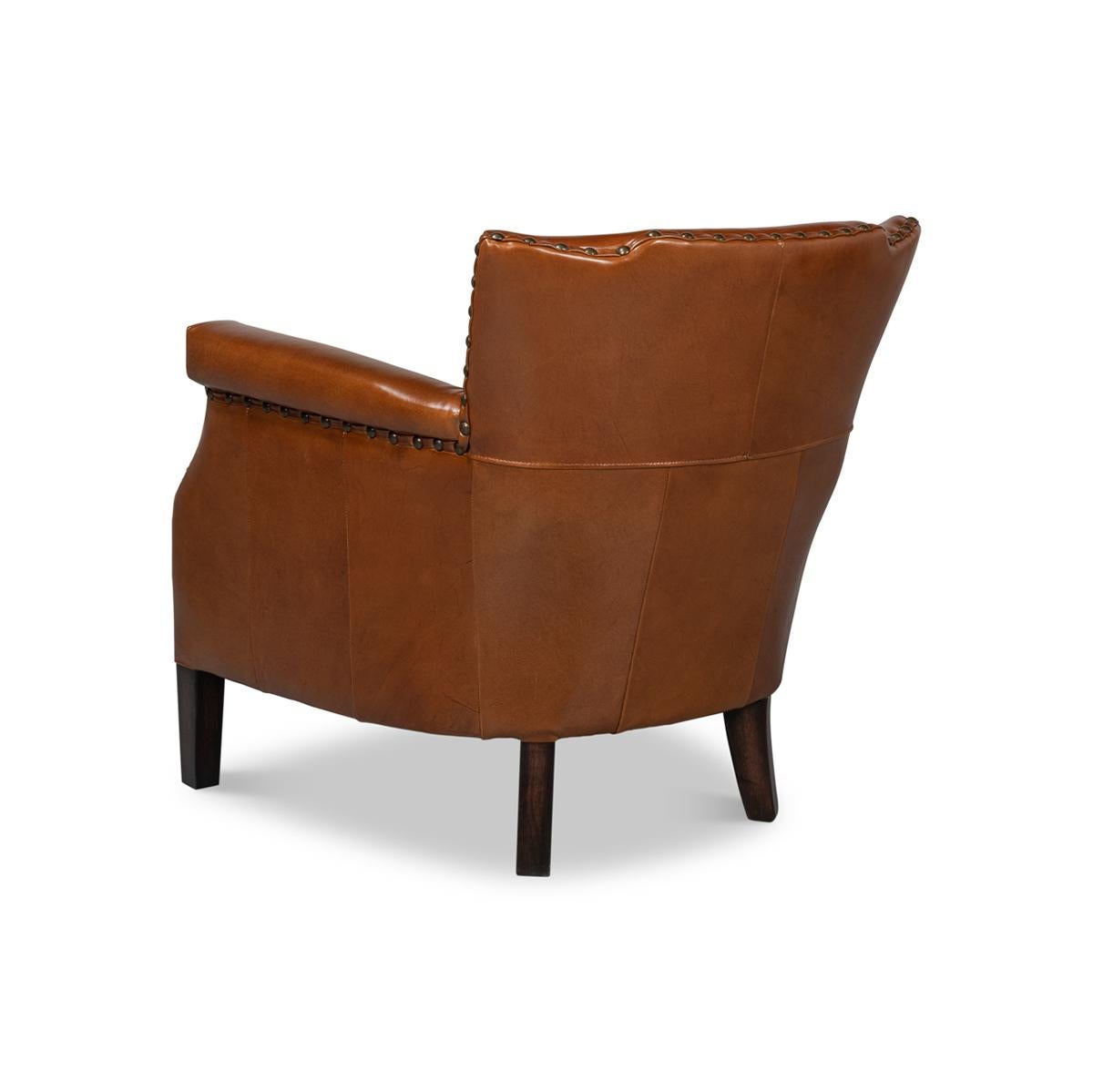 American West Leather Armchair In New Condition For Sale In Westwood, NJ