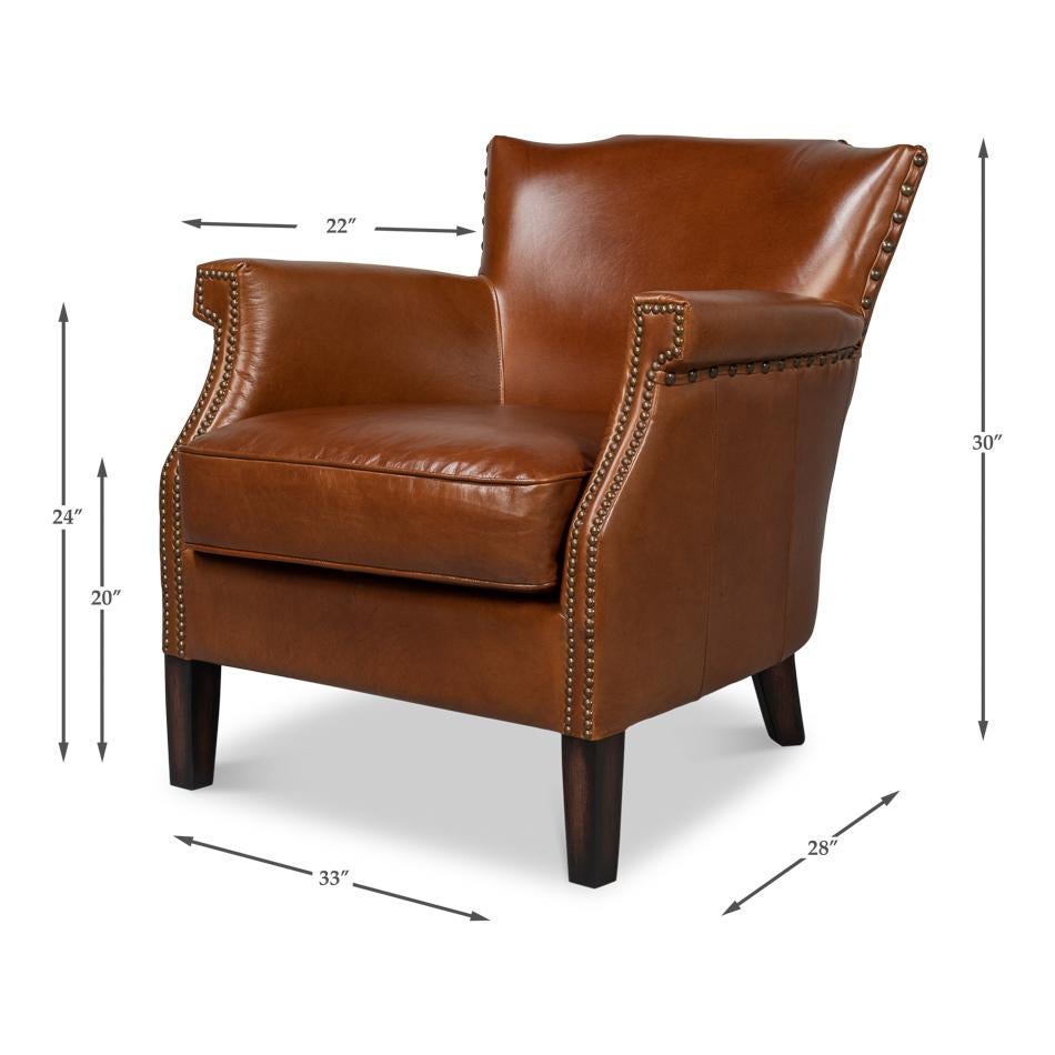 American West Leather Armchair For Sale 2