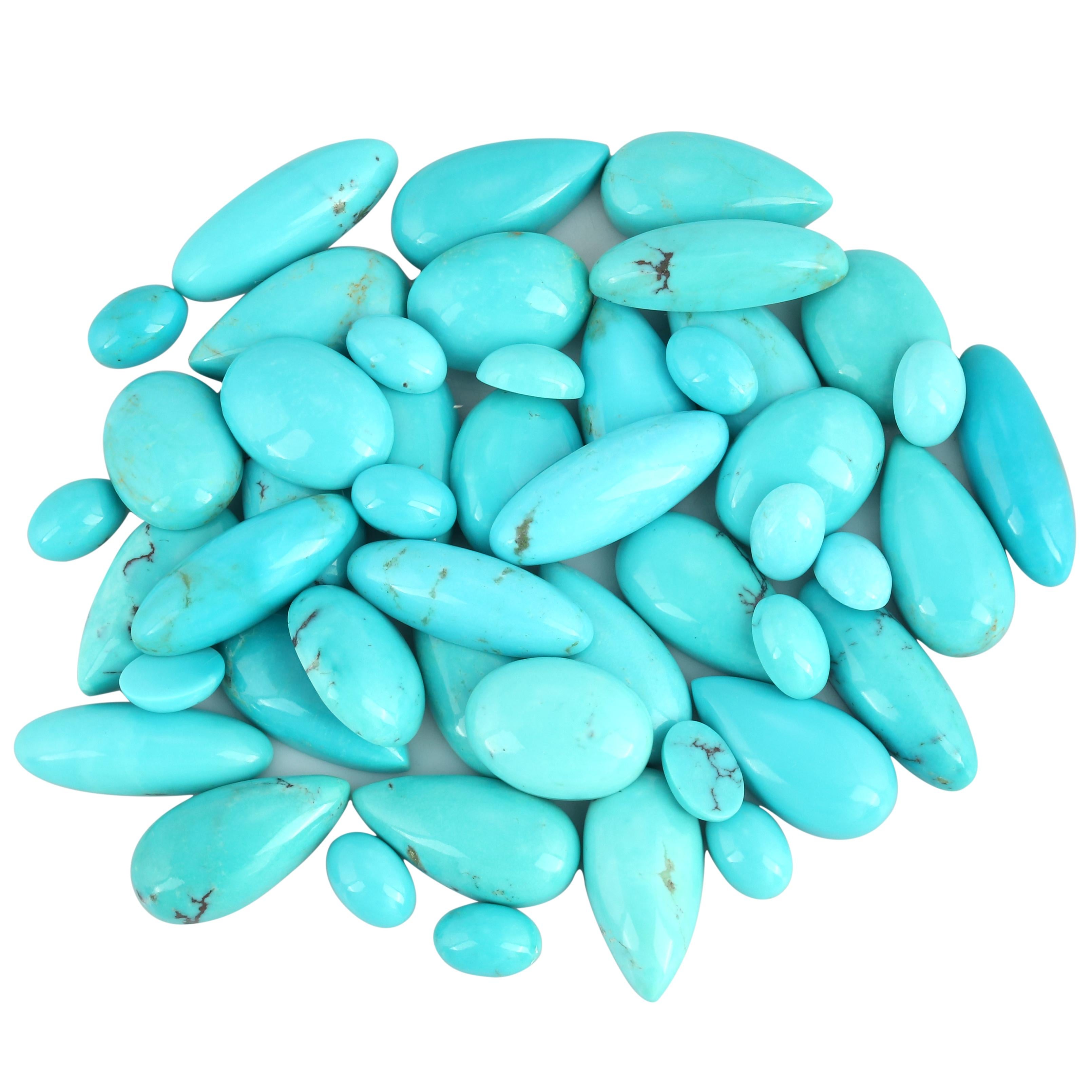 American West Argento Blu Turchese Squash Blossom, da 21 a 24 pollici in vendita 3