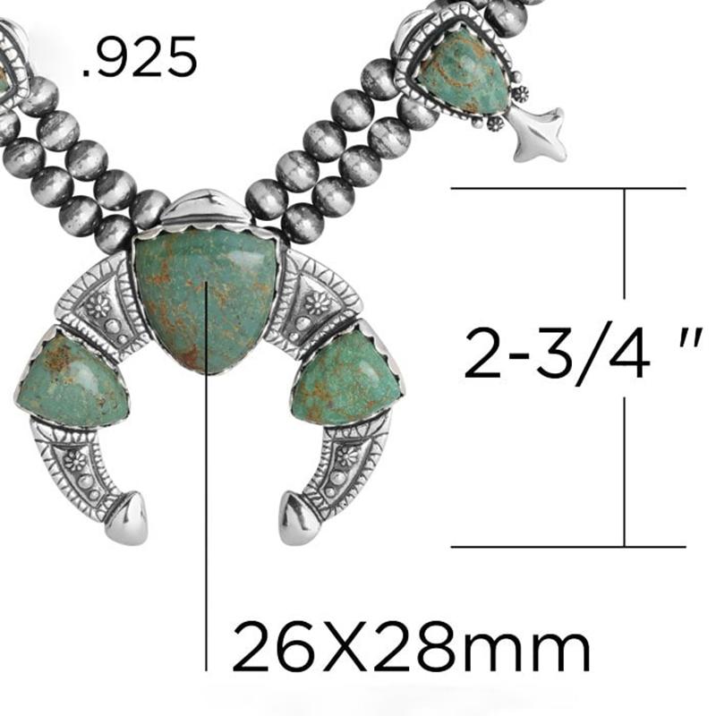 Donna Collana American West in argento Greene & Greene Greene Collana di fiori di zucca, 18 anni in vendita