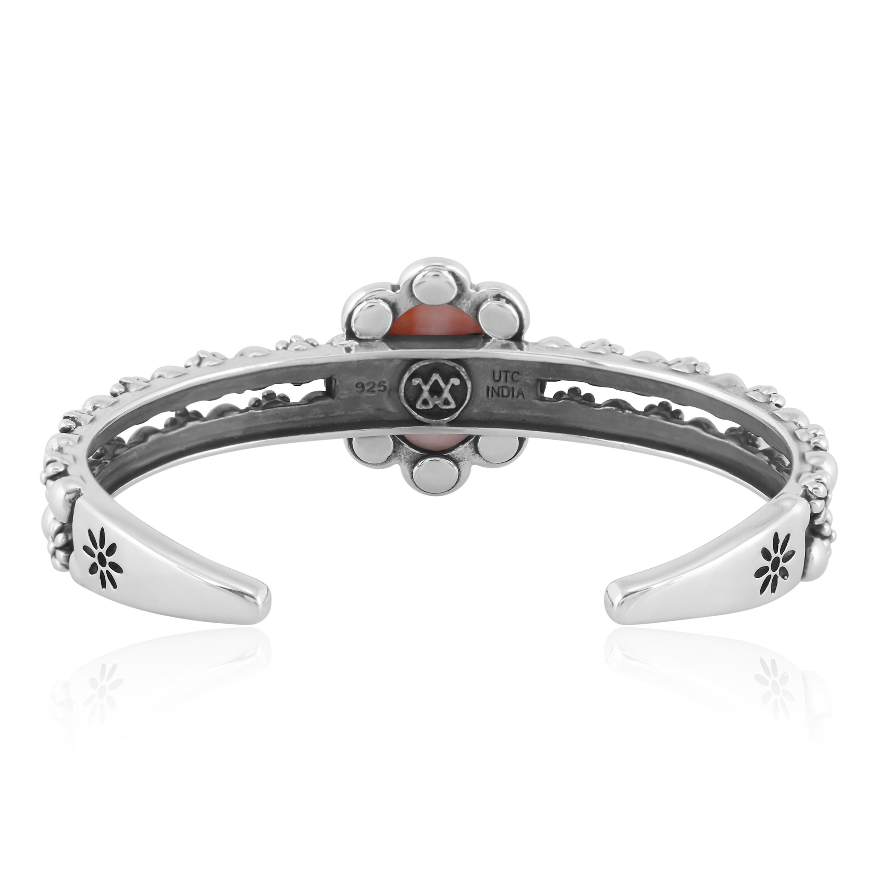 Bracciale a doppia fila in argento sterling American West Spiny Oyster Sundance In condizioni Nuovo in vendita a New York, NY