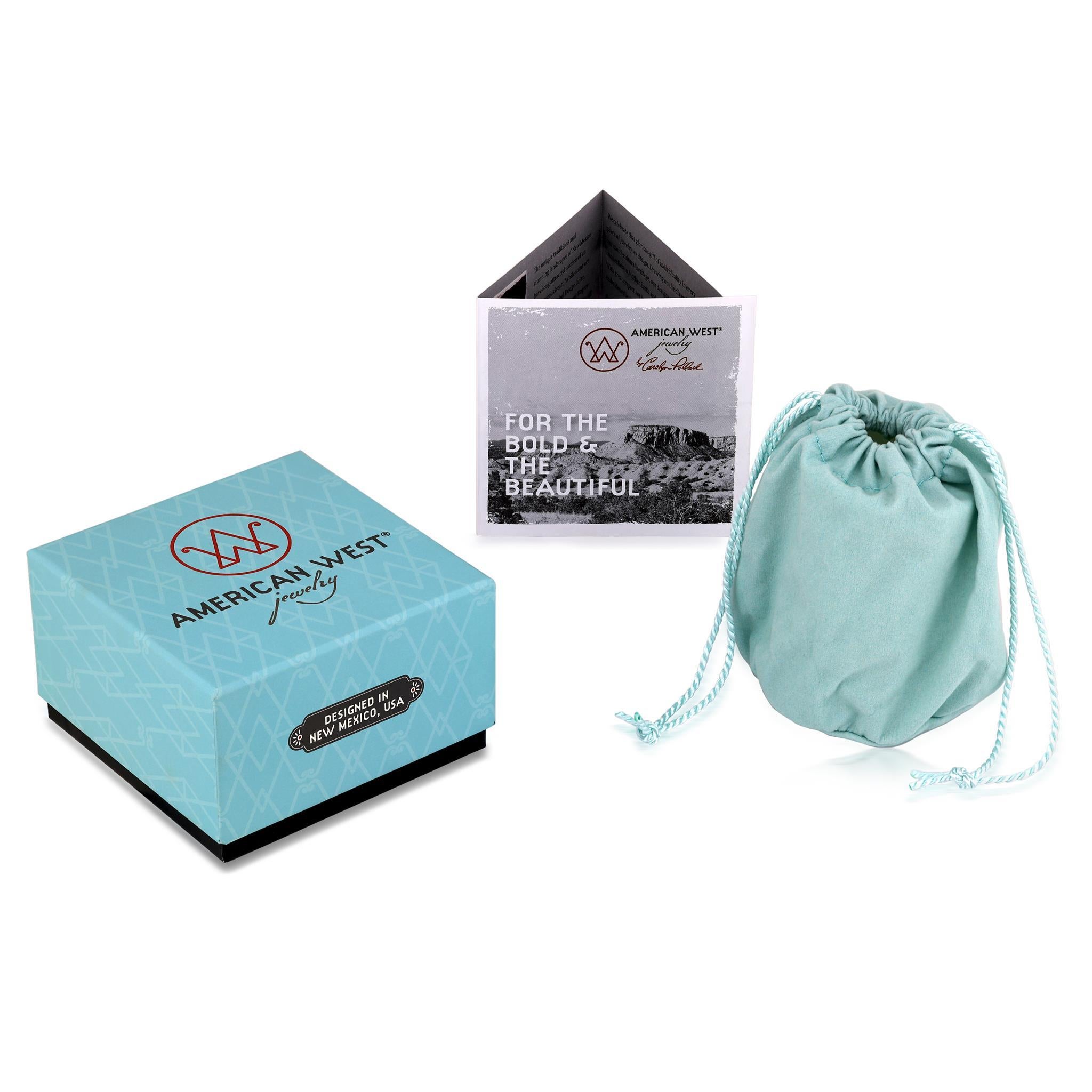 Donna Orecchini a leva American West in argento sterling con orso in onice nero in vendita