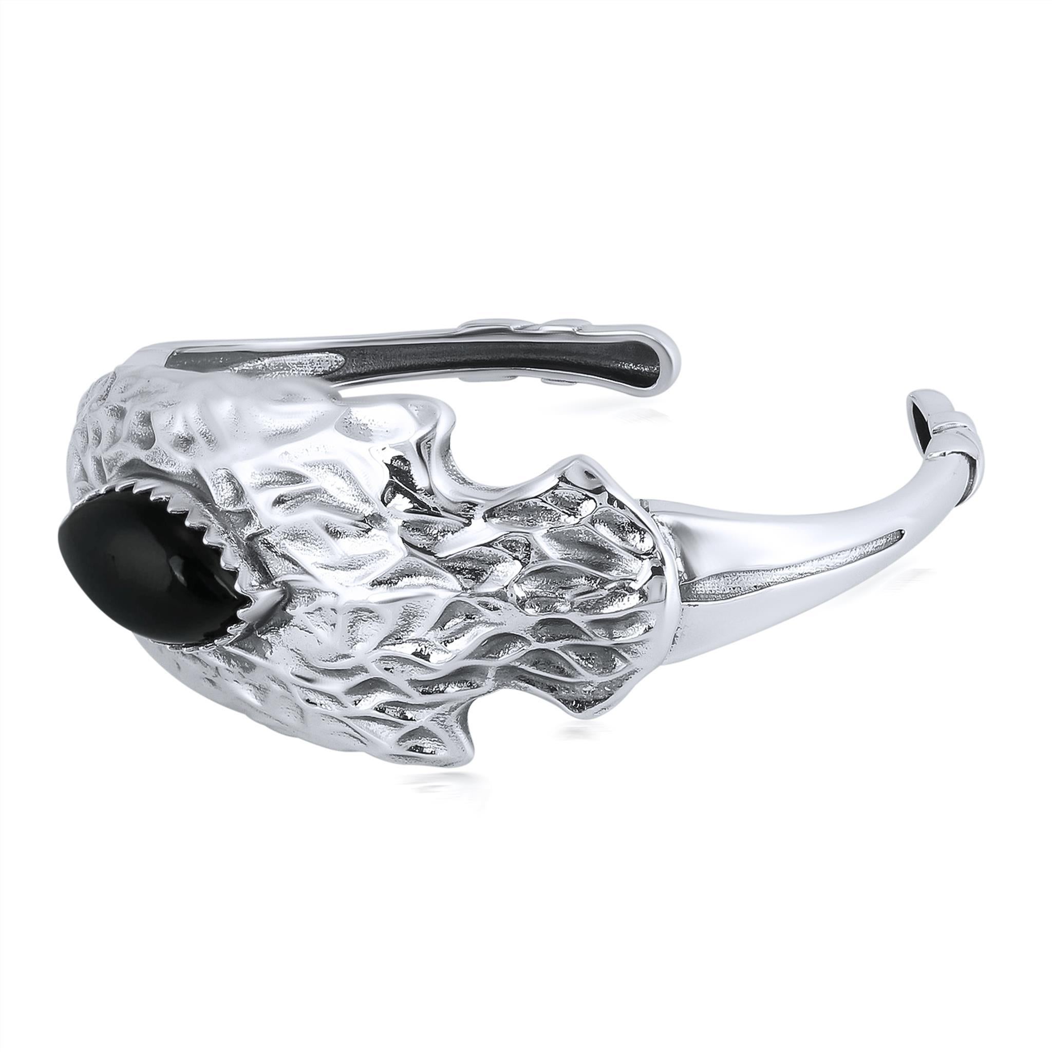 Bracciale con testa di freccia American West in argento sterling e onice nero Fritz Casuse In condizioni Nuovo in vendita a New York, NY