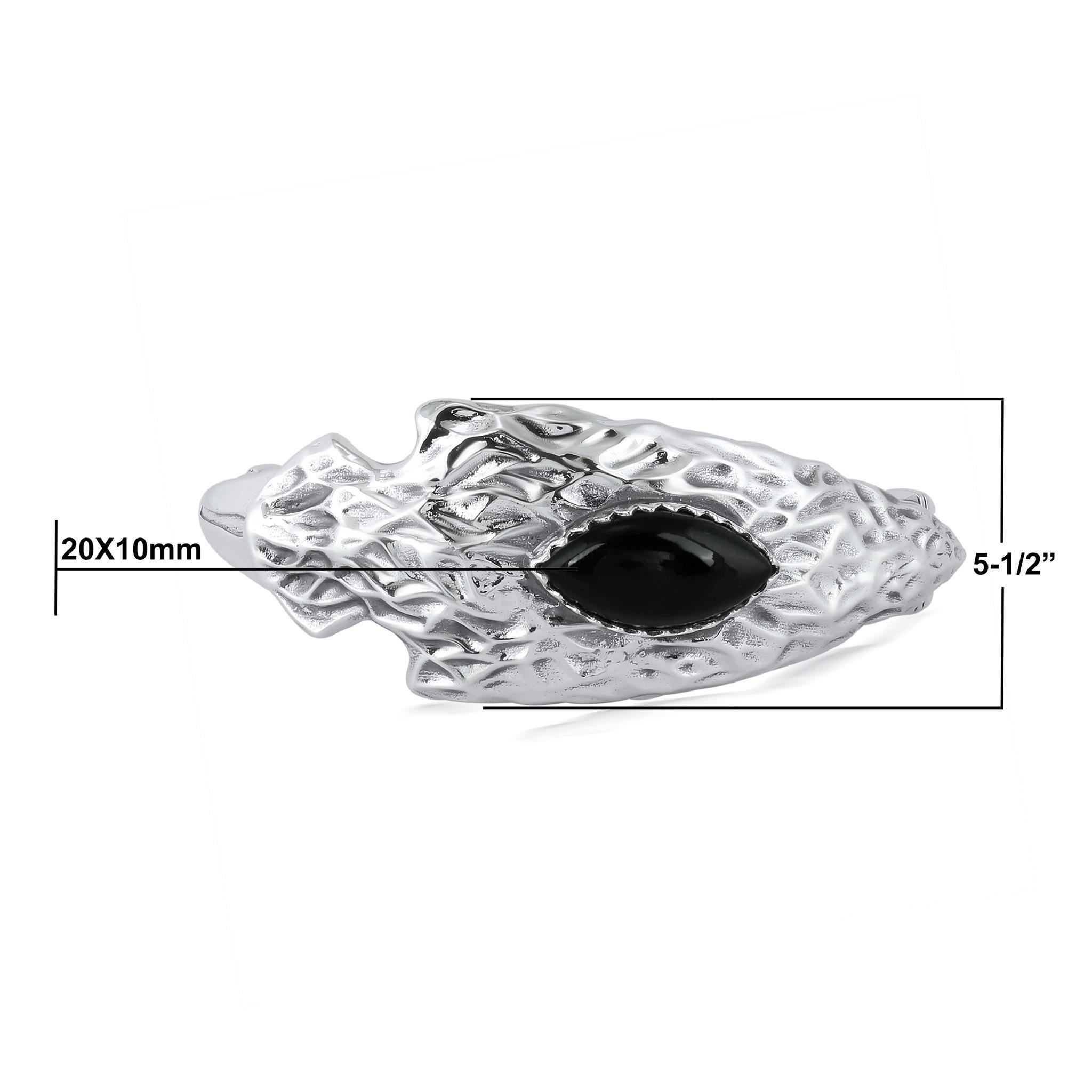 Donna Bracciale con testa di freccia American West in argento sterling e onice nero Fritz Casuse in vendita