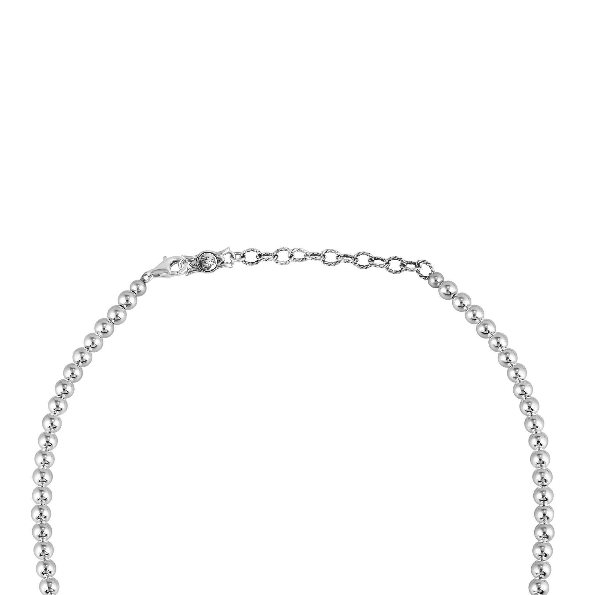 Taille ovale Collier de fleurs de courge en jaspe léopard en argent sterling d'American West en vente