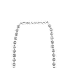 AMerican West Collar de perlas nativas de plata de ley, de 24 a 27 pulgadas