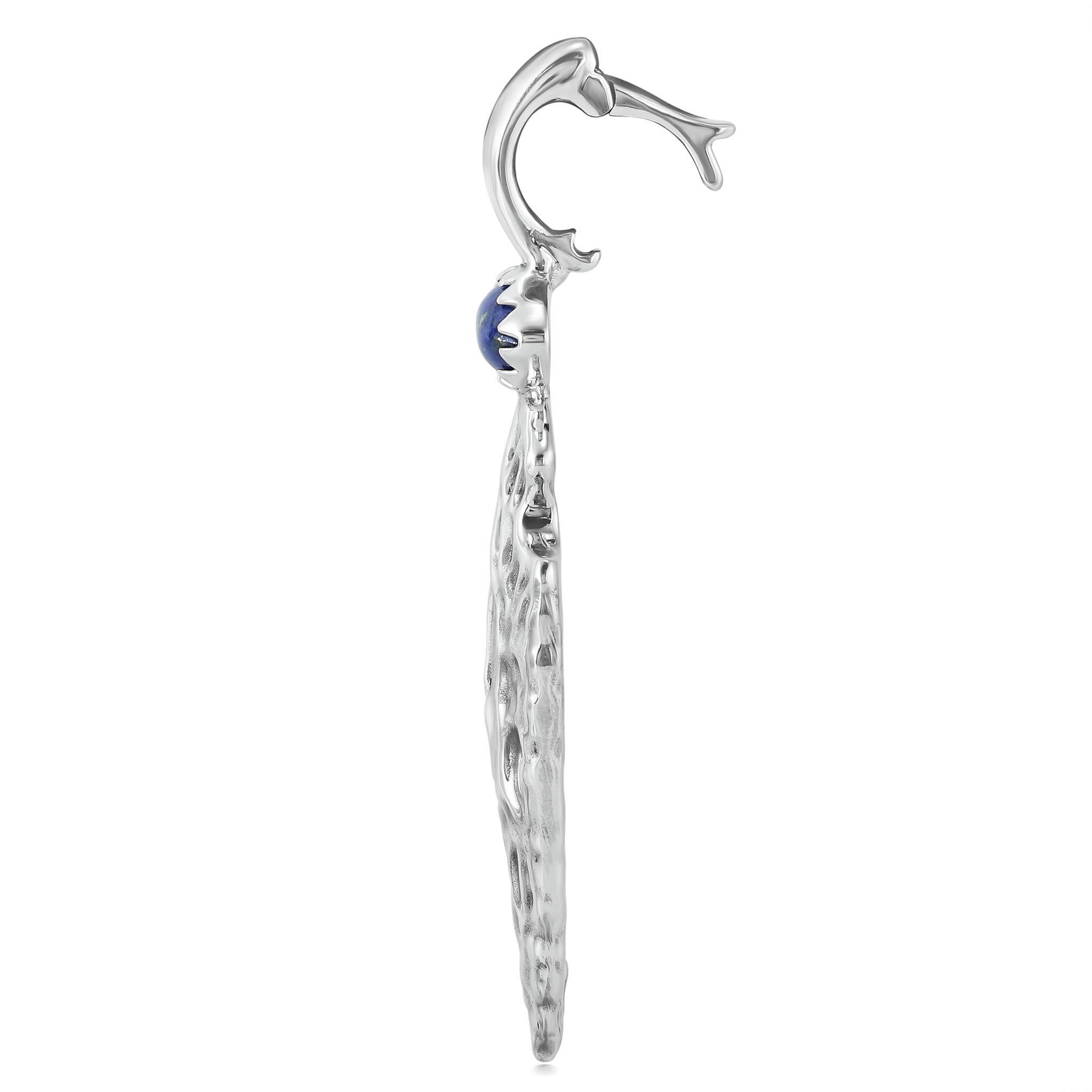 Amérindien Pendentif en argent sterling A Silver Jaspe Casuse Arrowhead Enhancer en vente
